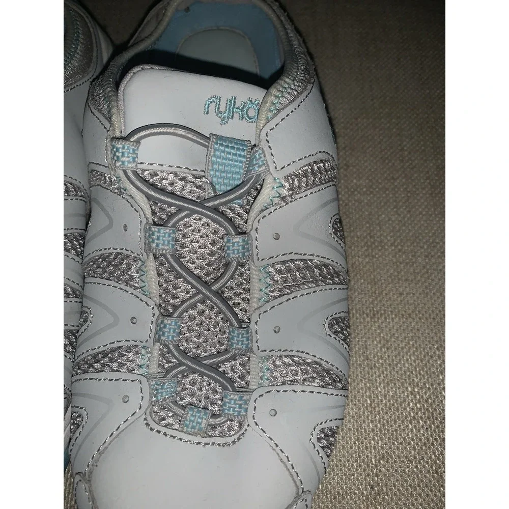 Ryka Womens Shoes 7 Tangie Gray White‎ Blue